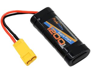 Batteries: 7.2V 6-Cell 1200mAh NiMH Flat Battery Pack w/XT60 & TRX HC P