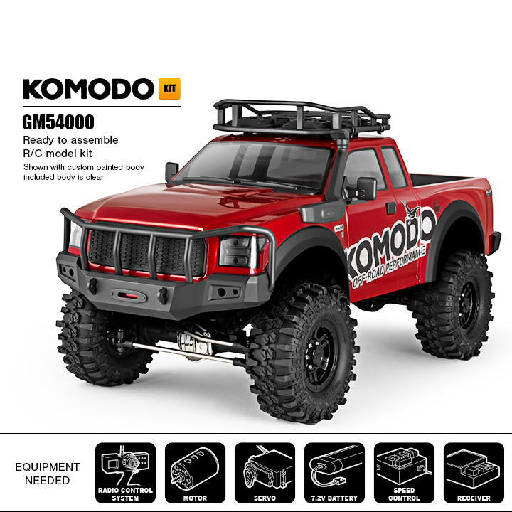 Cars/Trucks: KOMODO GS01 4WD Off-Road Adventure Vehicle, Kit