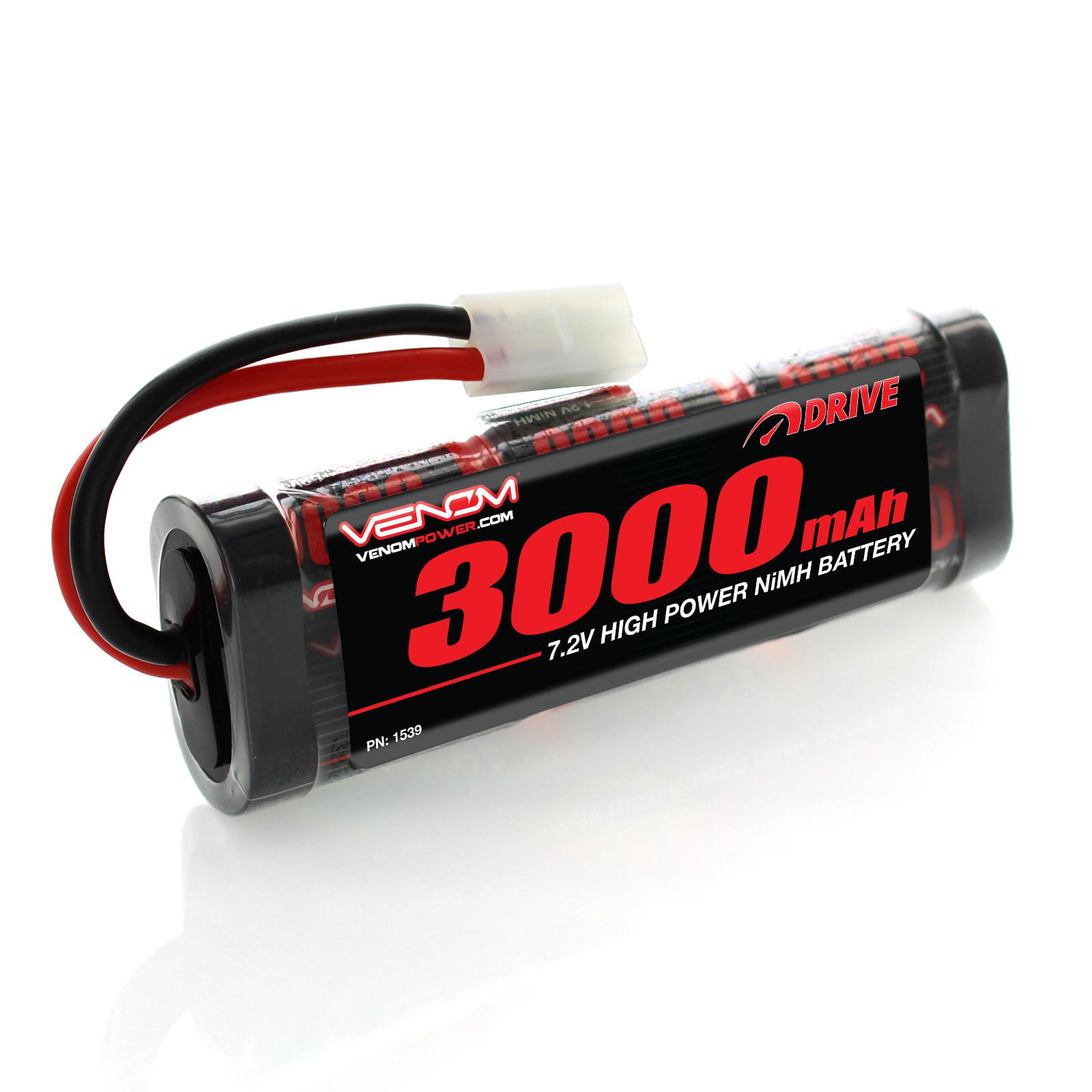 Batteries: DRIVE 7.2V 3000mAh NiMH Battery with Tamiya for